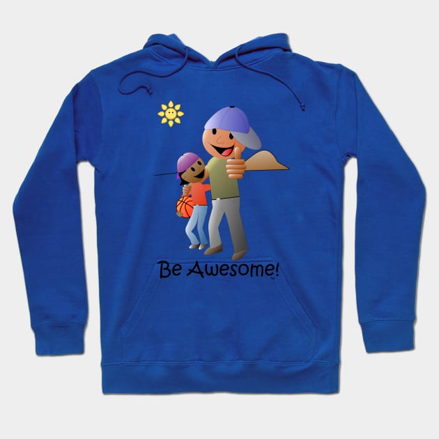 Be Awesome Cartoon Hoodie by BeAwesomeApparel